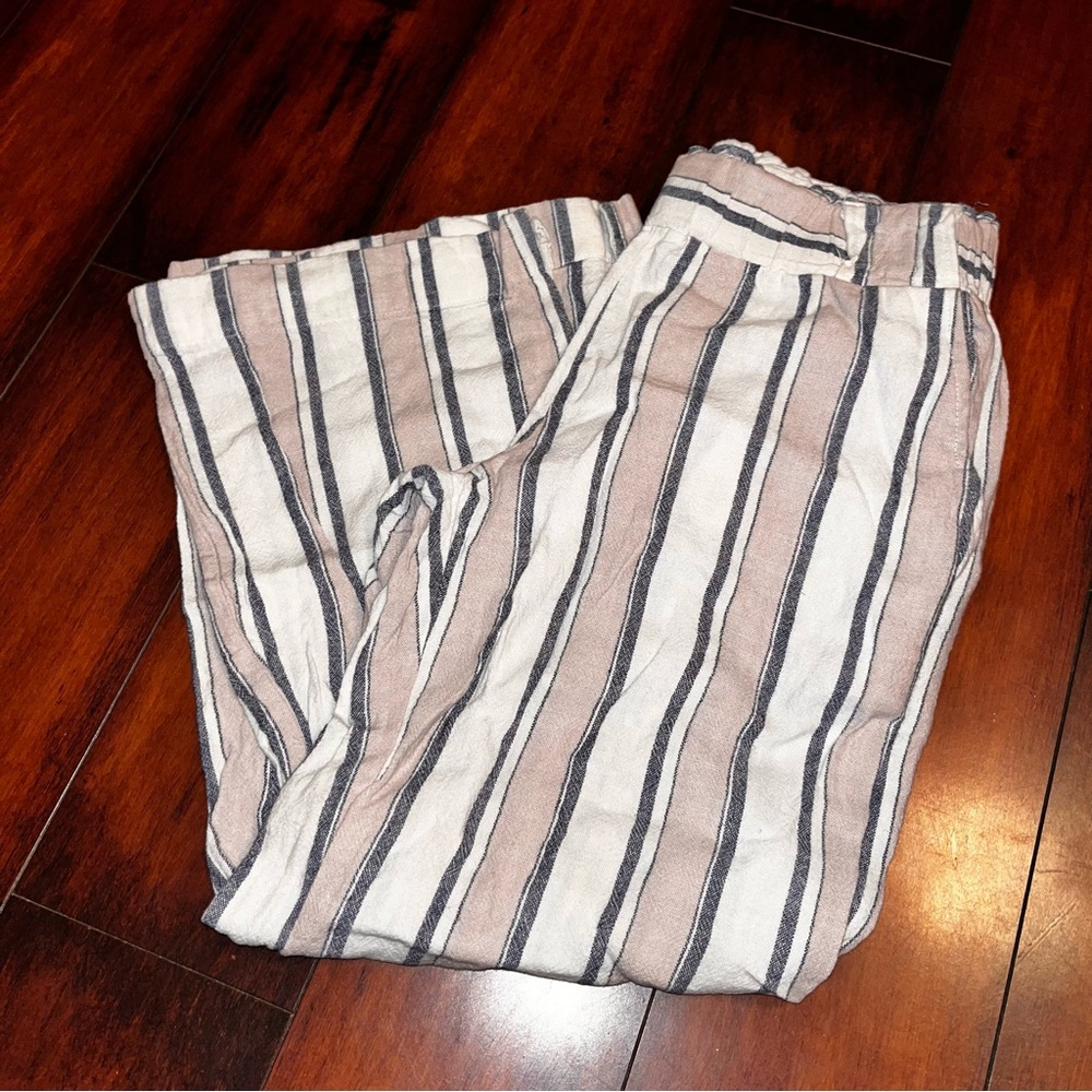 Indigo Rein size Small Linen Pants wide leg pants dressy casual